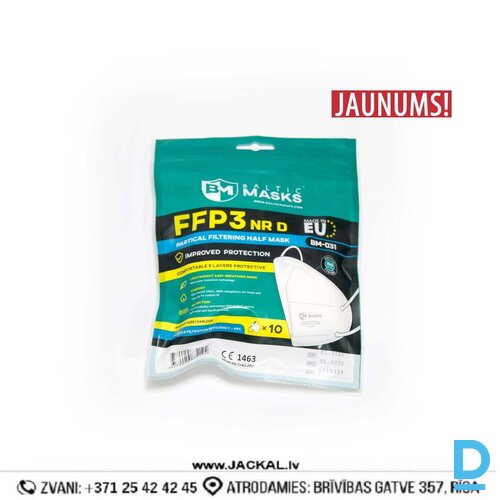 Darba Respiratori Sejas Maskas BM FFP 3 BM-0031 High Quality Protection White Drošības Individuālie Aizsardzības Līdzekļi