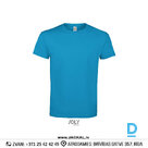 Рабочая футболка плотная IMPERIAL Sols Work T Shirts 100 Cotton 190g m² Aqua FRANCE Safety Workwear