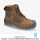 Work Boots Leather DAKAR EW MID Safety Jogger S3 SR SC LG CI FO Slip Resistant Outsole Camel Brown BELGIUM Safety Work Shoes Special Shoes Protective Shoes
