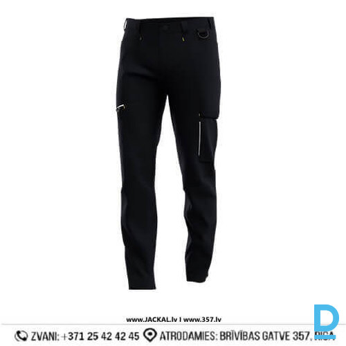Darba Bikses DENEB Safety Jogger Elastic 4 Ways Stretch Multifunctional Multipocket Reflective Navy Blue BELGIUM Drošības Darba Apģērbi Specapģērbi