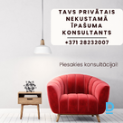 Piedāvā konsultācijas par Nekustamo īpašumu un palīdzību darījumos