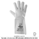 Work Gloves for Welders White Smooth Soft Leather Hard Cuff WELDER CABRA Work Gloves White Workwear Accessory Workwear