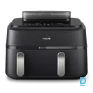PHILIPS 5000. sērijas karstā gaisa katls ar diviem groziem, 2300W, 9L