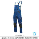 Рабочий комбинезон из эластичной джинсовой ткани COLEMANN JEANS, эластичный, с множеством карманов, удобный, модный, темно-синий, защитная рабочая одежда