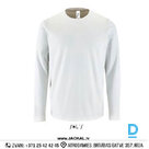 Work T Shirt Long Sleeves IMPERIAL LSL Sols Work T Shirts With Long Sleeves Safety Workwear White FRANCE Safety Work Protective Clothing