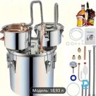 Pardodu jaunu 18,6 l destilatoru
