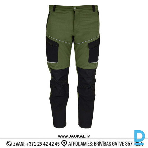 Darba Bikses Elastīgas 5730AK NLK ULTRA 4 WAY STRETCH Reflective Nylon Khaki Black Drošības Darba Apģērbi Specapģērbi Aizsargapģērbi Darba Bikses Elastīgas 5730AK NLK ULTRA 4 WAY STRETCH Reflective Nylon Khaki Black Drošības Darba Apģērbi Specapģērbi Aizsargapģērbi