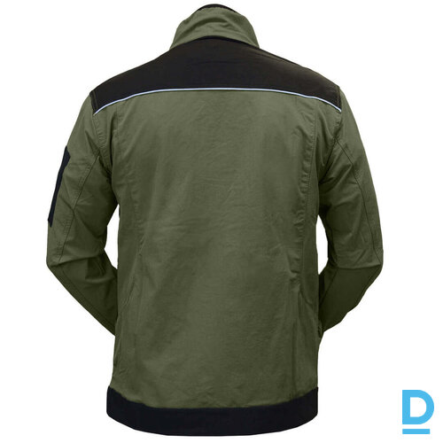 Darba Jaka Elastīga 5730AK ULTRA 4 WAY STRETCH Reflective Nylon Khaki Black Drošības Darba Apģērbi Specapģērbi Aizsargapģērbi Darba Jaka Elastīga 5730AK ULTRA 4 WAY STRETCH Reflective Nylon Khaki Black Drošības Darba Apģērbi Specapģērbi Aizsargapģērbi