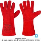 Work Gloves for Welders Suede with Lining Extended REDWELD Stepo Welder Gloves Safety Workwear Red Workwear Accessory Protective Clothing