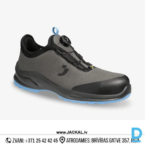 Darba Kurpes Elpojošas Ātrā Aizdare MODULO Safety Jogger S3S SR SC ESD CI FO Breathable Slip Resistant 3 Fit System Grey Blue BELGIUM Drošības Darba Apavi Specapavi Aizsargapavi