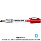 Marķieris Sarkanā Krāsā MK096222 DURA INK Markal Universal Multifunctional Water Resistant Fast Drying Red Rokas Darba Instrumenti