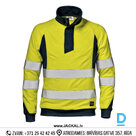 Darba Jaka Džemperis Antistatisks Liesmu Drošs HI-VIS PIREX Sir Reflector Strips Yellow Navy Blue ITALY Darba Apģērbs Specapģērbs Aizsargapģērbs