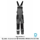 Darba Puskombinezons KING SIZE 2060 NAC Reflective Grey Black Drošības Darba Apģērbs Specapģērbs Aizsargapģērbs