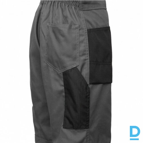 Darba Puskombinezons KING SIZE 2060 NAC Reflective Grey Black Drošības Darba Apģērbs Specapģērbs Aizsargapģērbs