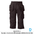 Darba Bridži Šorti ar Nokarenām Kabatām CARPENTER Bjornklader Pirate Pants Black SWEDEN Drošības Darba Apģērbs Specapģērbs