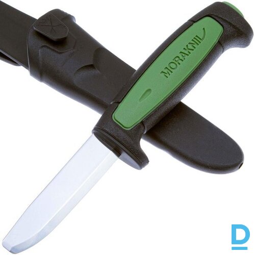 Nazis ar Maksti Griezējs Nerūsējošā Tērauda 82 x 2 mm PRO SAFE MORAKNIV Black Green SWEDEN Rokas Darba Instrumenti Nazis ar Maksti Griezējs Nerūsējošā Tērauda 82 x 2 mm PRO SAFE MORAKNIV Black Green SWEDEN Rokas Darba Instrumenti