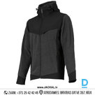 Darba Jaka RANDY Nine Worths Stretch Fleece Softshell Work Jacket Grey Black FRANCE Drošības Darba Apģērbs Aizsargapģērbs Specapģērbs
