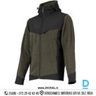 Darba Jaka RANDY Nine Worths Stretch Fleece Softshell Work Jacket Olive Black FRANCE Drošības Darba Apģērbs Aizsargapģērbs Specapģērbs