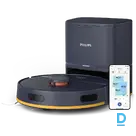 PHILIPS HomeRun 2000 Series Robot Vacuum Cleaner with Mopping Function, Dark Blue