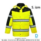 Darba Jaka Ziemas HI VIS S462 Portwest Extremely Water Resistant Reflective Black Yellow IRELAND Drošības Darba Apģērbi Specapģērbi Aizsargapģērbi