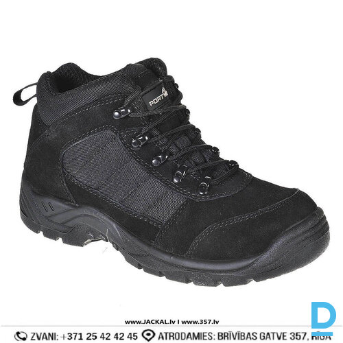 Darba Puszābaki FT63 Portwest S1P SRC EVA Fuel and Oil Resistant Outsole Black Grey IRELAND Drošības Darba Apavi Specapavi Aizsargapavi