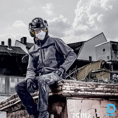 Darba Respirators Sejas Maska ar Izelpas Vārstu 1 gab FLAT FOLD SILV-AIR 5210 PREMIUM Uvex FFP2 White Orange GERMANY Individuālie Aizsardzības Līdzekļi