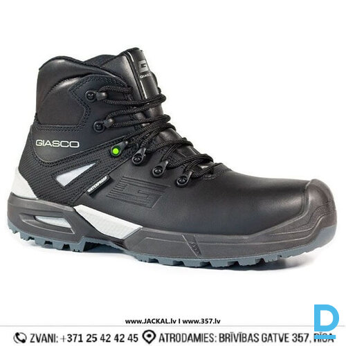 Darba Puszābaki Ādas TRIGLAV Giasco S7S FO CI HI HRO SC SR E A FO WPA Windtex Water Resistant Membrane Reflective Ice Grip Memory Insole Black ITALY Drošības Darba Apavi