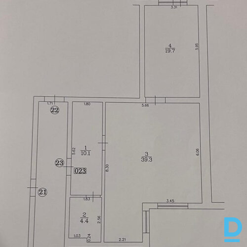 Pārdod dzīvokli Dienvidu iela 9 k-3