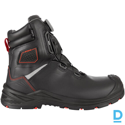 Darba Puszābaki Ādas Siltināti Spin On ALTA Stepo S3S HRO CI FO SR PU Waterproof O2Dry 400 Membrane 3M Thinsulate Breathable Black Drošības Darba Apavi Specapavi