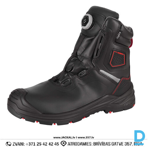 Darba Puszābaki Ādas Siltināti Spin On ALTA Stepo S3S HRO CI FO SR PU Waterproof O2Dry 400 Membrane 3M Thinsulate Breathable Black Drošības Darba Apavi Specapavi