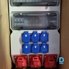 Temporary distribution with leakage circuit breaker