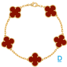 For sale Van Cleef & Arpels Vintage Alhambra bracelet, 5 motifs 