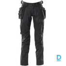 Darba Bikses ar Nokarenām Kabatām Elestīgas 18031 ACCELERATE MASCOT Lightweight Stretch Reflective Cordura Oeko Tex Multipocket Black DENMARK Drošības Darba Apģērbi