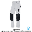 Darba Bikses Elastīgas Baltas SUXXEED CRAFT UVEX 4 Ways Stretch Elastane Cordura Reflective White Black GERMANY Drošības Darba Apģērbi Specapģērbi