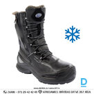 Ziemas Darba Zābaki Augstie ar Rāvējslēdzēju NORDMEER LAVORO S3 CI SRC PU Reflective Winter Boots Black PORTUGAL Drošības Darba Apavi Specapavi Aizsargapavi