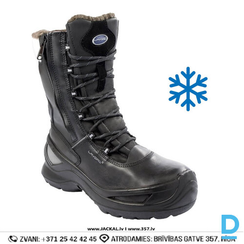 Ziemas Darba Zābaki Augstie ar Rāvējslēdzēju NORDMEER LAVORO S3 CI SRC PU Reflective Winter Boots Black PORTUGAL Drošības Darba Apavi Specapavi Aizsargapavi