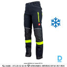 Darba Bikses Siltinātas Elestīgas Softshell 750 URGENT Flexi Spandex Elastane Black Yellow Drošības Darba Apģērbi Specapģērbi