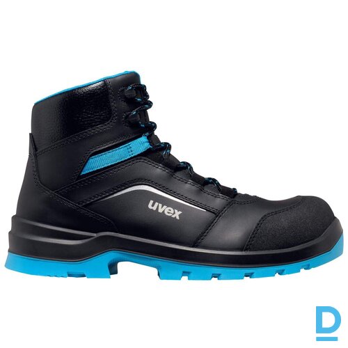 Darba Puszābaki 2 XENOVA UVEX S3 SRC FO WRU PU P E Water Resistance Antistatic Blue Black GERMANY Drošības Darba Apavi Specapavi