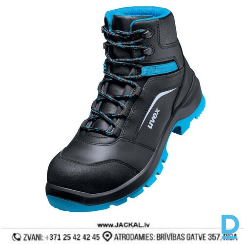 Darba Puszābaki 2 XENOVA UVEX S3 SRC FO WRU PU P E Water Resistance Antistatic Blue Black GERMANY Drošības Darba Apavi Specapavi