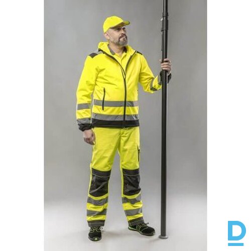 Darba Bikses HI-VIS FLASH HOGERT Reflective Maximum Wearing Comfort Yellow Black Drošības Darba Apģērbi Aizsargapģērbi Specapģērbi Darba Bikses HI-VIS FLASH HOGERT Reflective Maximum Wearing Comfort Yellow Black Drošības Darba Apģērbi Aizsargapģērbi Specapģērbi