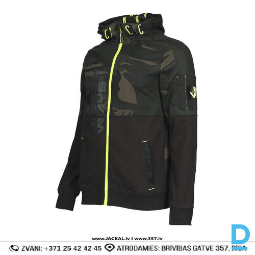 Darba Jaka ar Kapuci DARO Nine Worths Oeko Tex Standard Multipocket Woodland FRANCE Drošības Darba Apģērbs Specapģērbi Aizsargapģērbi