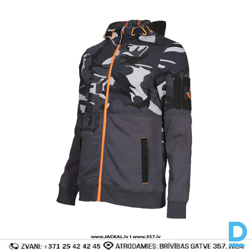 Darba Jaka ar Kapuci DARO Nine Worths Oeko Tex Standard Multipocket City Woodland FRANCE Drošības Darba Apģērbs Specapģērbi Aizsargapģērbi