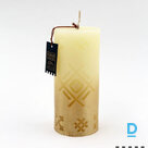 Свечи Baltic Candles "Знак колодца" / время горения 45 ч (60x140 мм) Цвет слоновой кости