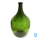 Glass drop-shaped vase 32x50cm, smoky green