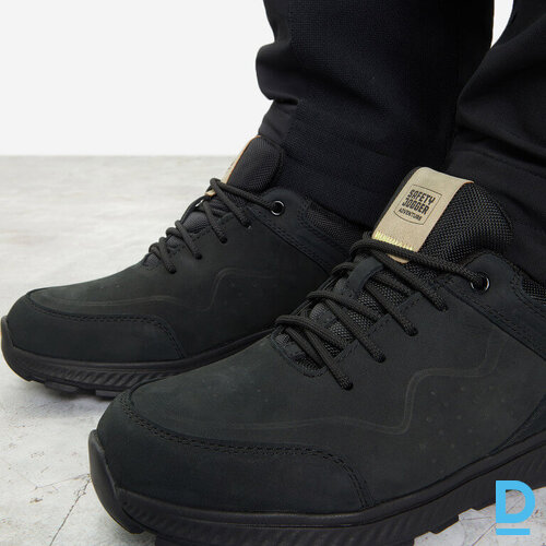Pārgājienu Kurpes Ādas Ūdensizturīgas STEADY Safety Jogger WR Waterproof Grip Black BELGIUM Drošības Darba Apavi Specapavi