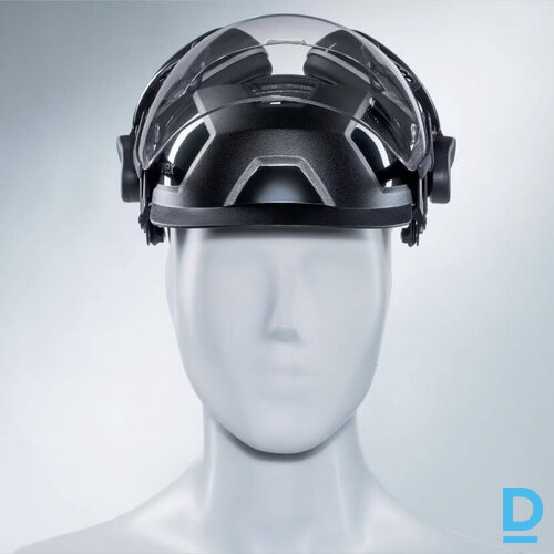 Darba Vizieris ar Austiņām 9790212 PHEOS UVEX Anti Fog Neck Support High Levels Protection Black GERMANY Darba Drošības Aksesuāri