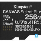 Карта памяти Kingston MicroSDXC 256 ГБ Canvas Select Plus без адаптера