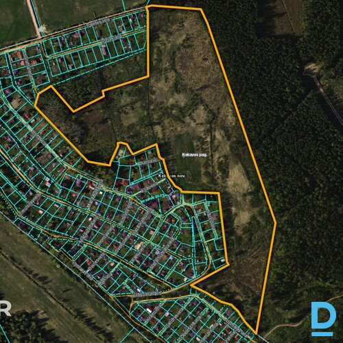 Pārdošanā 15.6 ha zemes gabals privātmāju ciemata attīstīšanai 25 km no Rīgas.Īp