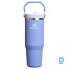Термокружка с трубочкой The IceFlow Flip Straw 2.0 Tumbler 0,89 л, цвет гортензия синяя