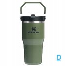 Термокружка с трубочкой The IceFlow Flip Straw 2.0 Tumbler 0,6 л темно-зеленая